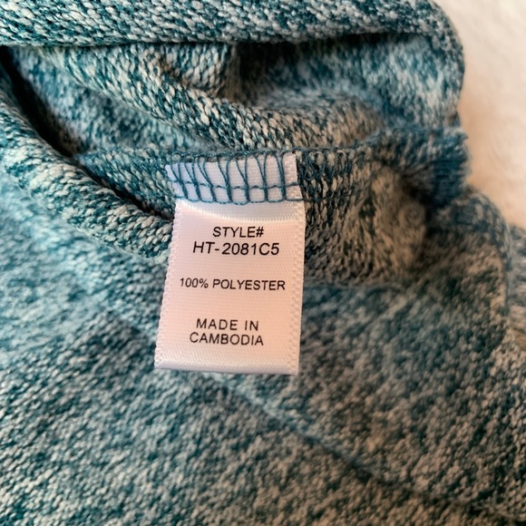 Zenana - Blue Hi-Low Cowl Oversized Sweater - Picture 5 of 7